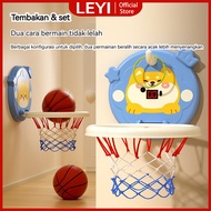 LEYI Basketball Children's Toy Indoor Basketball Wall Mounted Basketball Toy And LED BasketballRing 