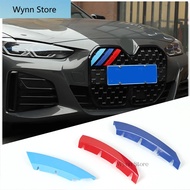 3Pcs Car Front Grille Trim Strips For BMW 4 Series G22 G23 G26 2020 20221 2022 2023 2024 2025 Grille