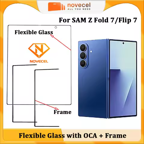 Novecel CPI Flexible Glass with OCA+Frame For Samsung Galaxy Z Fold 7 F966 Flip7 F766 Front Screen L
