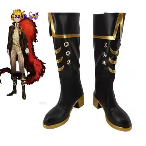 Game Limbus Company Don Quixote Cosplay Shoes Boots Spoiler Sancho PU Leather Boots For Women Men Ha