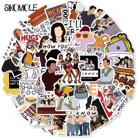 10/30/50PCS Friends Sticker TV Series Show Stickers Skateboard Fridge Phone Guitar Laptop Motor Trav
