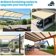 Waterproof Pergola Shade Cover Gazebo Canopy Replacement Oxford Fabric for Patio Deck Gazebo Backyar