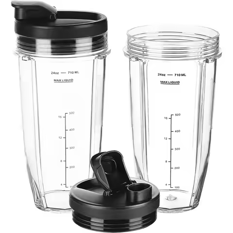 Blender Cup For Ninja Juicer Cup 24oz/32oz Large Capacity Cup Set Blenders Replacement Parts