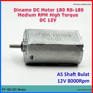 Dynamo DC Motor RS180 RS-180 180 DC 12V 3V-12V Medium Speed RPM High Torque Toy Motor