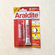 MERAH Araldite Rapid 5-minute Iron Epoxy Glue Red ESIN+HARDENER ADHESIVE