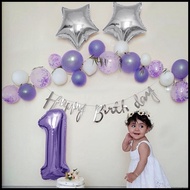 31pcs 32Inch Gold/Rose Gold Number Balloon Birthday Banner Set Birthday Party Baby shower Decor