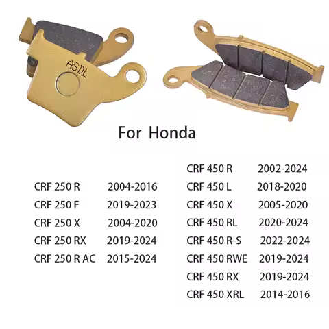 For Honda CRF 250 450 CRF250 CRF450 R F X RX R AC XRL Motorcycle Ceramic Sintered Copper Fiber Front