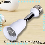 YNATURAL LED Lamp Base, Flexible Extension Bulb Socket, Wall Base Holder E27 to E27 Bulb Adapter