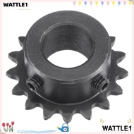 WTTLE 17 Tooth Gear, Single Strand 1/4" Pitch C45 Carbon Steel Roller Sprockets, Portable 25 Chain B