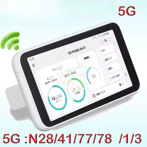 98 new SCR01 Mobile 5G Pocket WiFi Router with Firewall VPN & WEP Encryption for SOHO Max 1000Mbps L