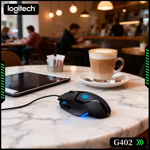 Logitech G402 Hyperion Fury Mouse 500 IPS Tracking 4 DPI Modes 4000 Ergonomic Design For PC Play