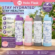 Holo Flask Sports Bottle Insulated Tumbler botol air Tahan Sejuk 1000ml Tumbler SUS Water Bottle bot