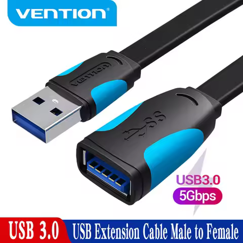 Vention USB Extension Cable USB 3.0 Cable 5m for Smart Laptop PC TV Xbox One SSD USB 3.0 2.0 Extende