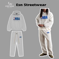 [GENUINE] Hoodie Set & Pants NBA X Essentials Fear Of God Light Heather Authentic, Genuine Essential