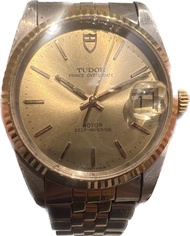 Tudor 74033金鋼全自動日歷手錶