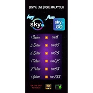 Skytv mobile/tablet/tv box app -live /vod /movie packages