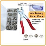 Alat Butang Ketap 10mm/Snap Button Plier Metal Snap Button Set/butang baju baby/butang ketap/butang/