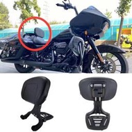 新品 適用於哈雷大道滑翔公路滑翔路王印地安改裝摺疊靠背司機乘客靠背