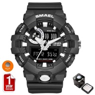 SMAEL นาฬิกาข้อมือผู้ชาย กันน้ำ รับประกัน 1 ปี Sport Digital LED 2 ระบบ รุ่น SM1642 พร้อมกล่องเหล็ก