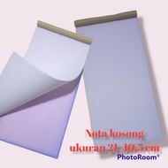NOTA KOSONG/NOTA POLOS 2 RANGKAP 1/3 FOLIO