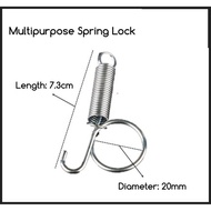 High Quality Spring Lock For Door Cage Hook Kunci Spring Sangkar Ayam Arnab [7cm]