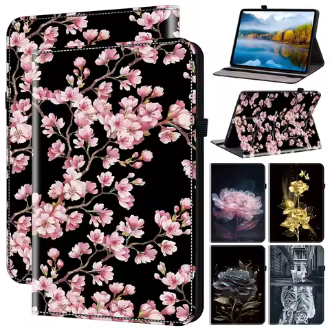 Leather Case for Samsung Galaxy Tab A11 A9 + 8.7 Plus S5e T720 Tablet Cover Tab A 10.1 T510 A8 X200 