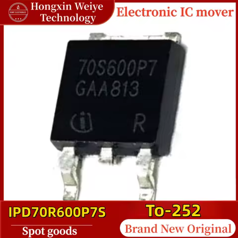 (30/50 Pieces) IPD70R600P7S Power MOSFET IC with Silkscreen Mark 70S600P7 TO-252-3 Original Fast Shi