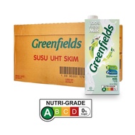 Greenfields UHT Skimmed Milk, 1L X 12