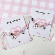 Starletter Charm Couple Bracelet | Star Charm Initial Bracelet | Request Letter Bracelet | Initial C