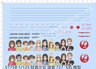 Mô Hình Máy Bay Boeing 727 1:125 Dành Cho Bộ Phim K-On! Sticker Đặc Biệt Dành Cho Người Sưu Tầm Đồ C
