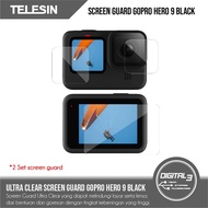 Telesin GoPro Hero 9/10/11/12 Black Lens &amp; LCD Screen Guard Protector 2 Sets