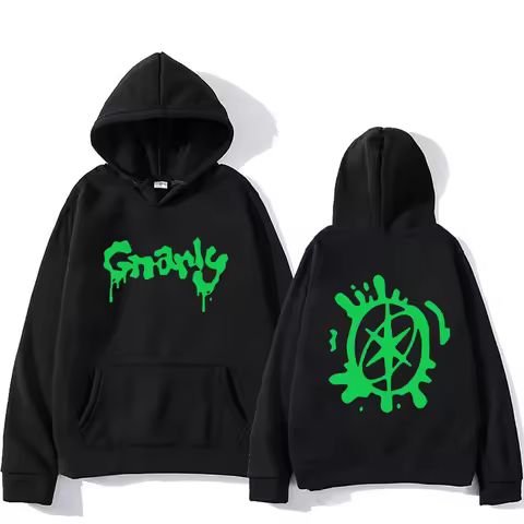 Katseye Merch Gnarly Logo Printed Hoodie Men Women Casual oversized hoodie hip hop streetwear vintag