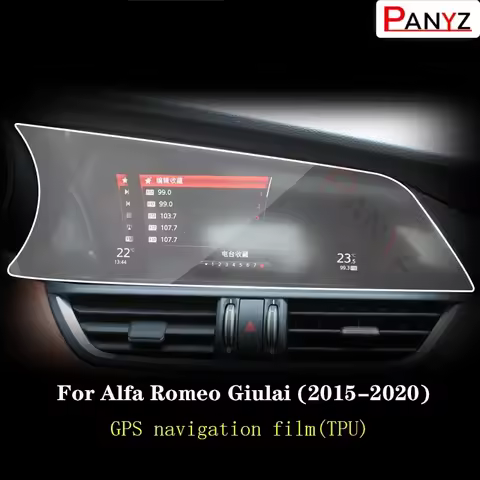 For Alfa Romeo Giulia 2015-2023 Car GPS Navigation Protective Film LCD Screen TPU Cover Anti-Scratch