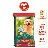[HỎA TỐC] Thức Ăn Hạt Cho Chó Classic Pets Bao 10Kg Vị Bò Cho Chó Lớn - Miki Petshop