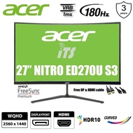 Acer 27" ED270R V 165Hz / ED270R / ED270U S3 180Hz Curved Gaming Monitor (FHD / WQHD 2K)