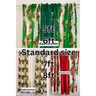3IN1 CHRISTMASDAY GEENA SUKSUKAN CURTAIN 5FT 6FT STANDARD 7FT 8FT