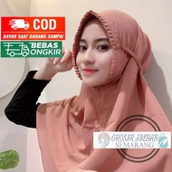 Jilbab Instan Bergo Sarah Lipit Kcb Diamond - Kerudung Wanita/-Kerudung Bergo Jumbo - Kerudung Hijab Jilbab Terbaru