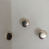Helmet visor rivet button