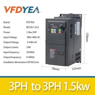 VFDYEA 415v 1.5KW 2hp  3-phase to 3-phase Economical VFD Variable Frequency Drive Converter Inverter Motor Speed Controller