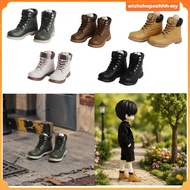 [WishshopeehhhMY] 1/12 Scale Doll Short Boots Cute Miniature for Male Action Figure BJD Dolls