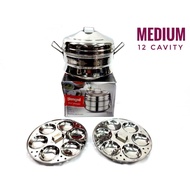 Diamond Idly Cooker Pot Stainless Steel Medium G17116