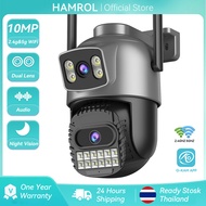 Hamrol 10MP 5G&2.4GHZ Dual Lens PTZ WiFi Camera Human Tracking Smart Night Vision Wireless CCTV O-KA