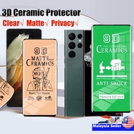 3D Ceramic for Samsung S24 Ultra / S23 Ultra / 22 / 21 / 20 / S10 Plus + Screen Protector