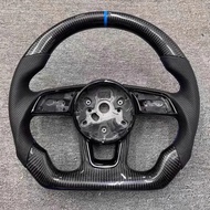 Untuk Audi A3 A4 A5 S3 S4 S5 B9 Rs3 S3 Rs4 S4 A5 S5 Roda Stereng Gentian Karbon Aksesori Kereta Roda