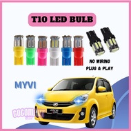 PERODUA MYVI 2012-2016 SMALL HEADLAMP LED T10 BULB Led Light Bulb Mental Lampu Kecil Senja Kereta