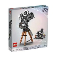 LEGO樂高43230華特·迪士尼攝影機致敬版100年拼裝積木玩具男女生