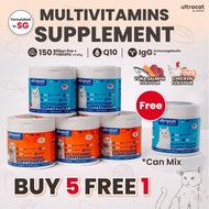 SG ULTRACAT Multivitamins Nutrition With Pre+Probiotic,IgG,Q10 by VetStates SG Chicken&Fish Organic(