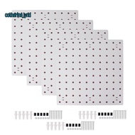 1Set Wall Hanging Pegboard Wall Organizer White Pegboard for Craft Room, Garage