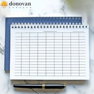 DONOVAN Spiral Bound Notebook, Sturdy Cover Universal Line Pages Financial Record Book, Expenditure 