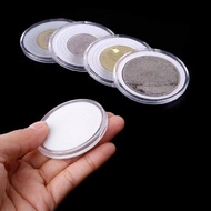 46mm Plastic Coin Holder Capsule Storage Case Display Box With 5 Sizes Pad Rings